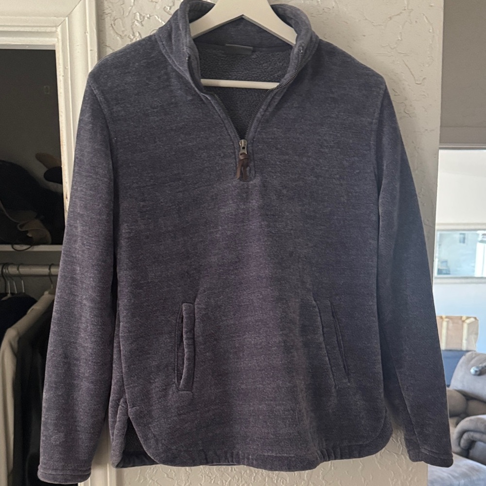 32 Degrees Women's Half-Zip Fleece Pullover - Dark Blue